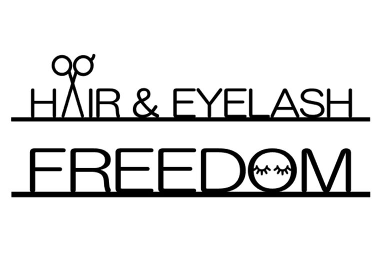 HAIR & EYELASH FREEDOM  看板デザイン